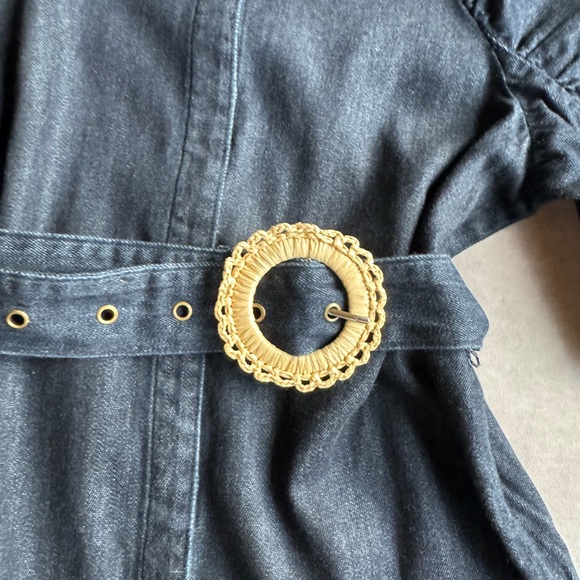 Sam Edelman Black Dress with Gold Buckle - Picture 2 of 11